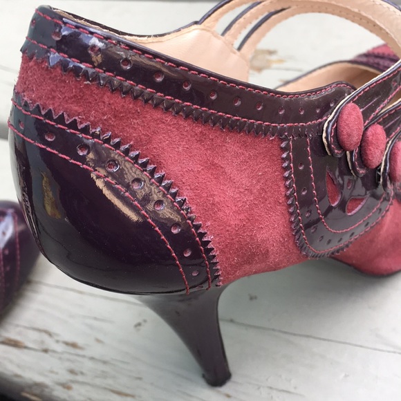 Red purple Mary Jane Pour La Victoire 8.5 - Picture 7 of 14